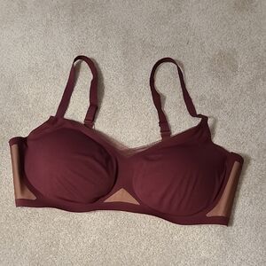 Honeylove Crossover Wibw/Tan Wireless Bra w/ Adjustable Crisscross Straps XL EUC